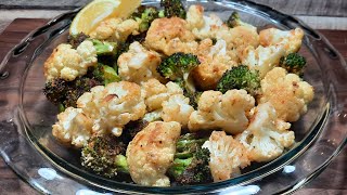 Roasted Broccoli and Cauliflower  Quick amp Easy Recipe [upl. by Honebein]