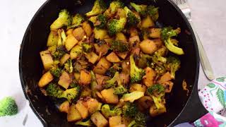 Broccoli potato stir fry recipe [upl. by Ailiec]