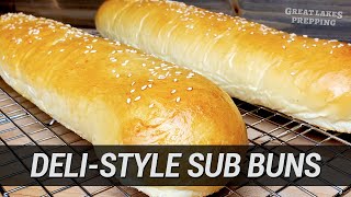 Homemade RestaurantQuality Sub Buns that Dont Suck Making BIG amp Soft Hoagie Rolls from Scratch [upl. by Hanover]