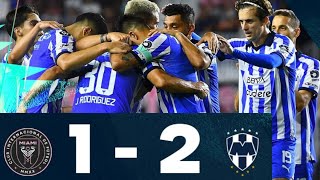 Inter Miami vs Monterrey 12 Goles y Resumen COMPLETO  4tos de Final Concacaf Champions  reaccion [upl. by Lozar]