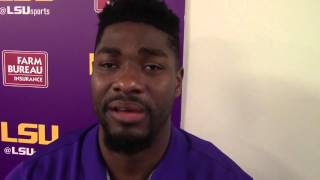 Brian Bridgewater focuses on playing physical when he steps on the court for LSU  Video [upl. by Esinereb]