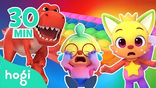 BEST Learn Colors and Sing Along with Hogi｜Pop It Boo Boo Dinosaurs for Kids｜Hogi Pinkfong [upl. by Irak]