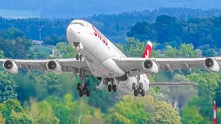 30 MINUTES of STUNNING Plane Spotting at Zurich Airport Switzerland ZRHLSZH [upl. by Rammus]