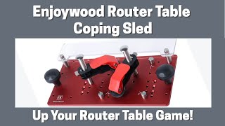 Gifted A Router Table Coping Sled With A Couple Of Great Features [upl. by Ethelin]