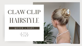 🩷EASY CLAW CLIP HAIRSTYLE  Schöne Haarklammer Frisur  Uljanas Blog [upl. by Negaem]