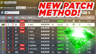 Do This Now Post Patch Recruiting Method College Football 25 [upl. by Koser]