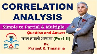 Partial and Multiple Correlation from Simple Correlation Question Answer [upl. by Mady]