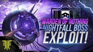 Warden of Nothing Nightfall Boss Exploit Destiny 2 Forsaken Guide [upl. by Ayama27]