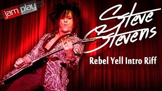 Rebel Yell Guitar Lesson  Intro Riff with Steve Stevens [upl. by Thaxter]