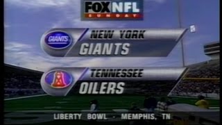 NFL on FOX  1997 Week 11 Giants vs Oilers  open [upl. by Swetlana16]