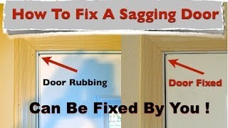 How To Fix A Sagging DOOR [upl. by Dougy885]