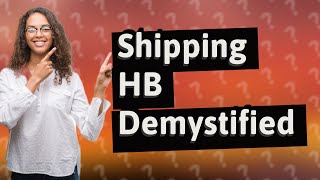 What is shipping HB in Amazon [upl. by Malony]