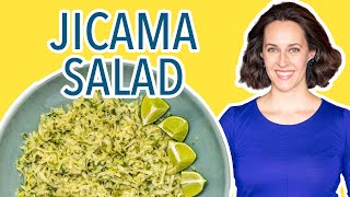 Jicama Salad with LimeCumin Vinaigrette  How to Use Jicama in a Recipe [upl. by Adnik]