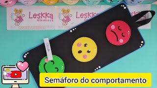 DIY  RECURSO PEDAGÓGICO SEMÁFORO DO COMPORTAMENTO  DIA DO TRÂNSITO [upl. by Nipahc]