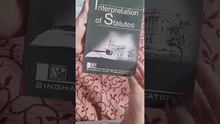 interpretation of statutes  book review for law students lawselawyertak asmitarupwate [upl. by Enutrof932]