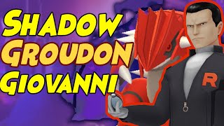 First Look at How to Beat Giovanni SHADOW GROUDON Team in Pokemon GO Below 1500cp [upl. by Cote]