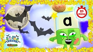 Halloween Alphablocks  The Haunted Alphabet  Full Episodes  Learn How to Read [upl. by Lletniuq]