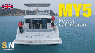 MY5 the Fountaine Pajot power catamaran English [upl. by Imuy]