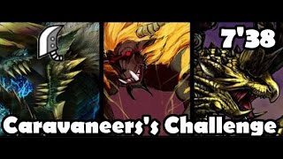 ┌MH4U┘ Caravan 6✩  Caravaneers Challenge  Zinogre Rajang Shagaru 738 Greatsword [upl. by Rayna]