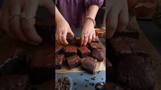 Chocolate Brownies food recipe shortvideo [upl. by Uzzial]