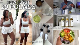 how I lost 20 POUNDS in 3 MONTHS  tips for healing your gut cutting sugar amp building discipline [upl. by Yrffoeg]