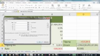 Excel  Funktion ZINSZ  Wert der Zinsen einer Rate ermitteln [upl. by Ramuk424]