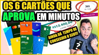 🔥6 Cartões de Crédito APROVANDO GERAL que Libera LIMITÃO mesmo com SCORE de 200 LISTA MARÇO 2024 [upl. by Airrotal]