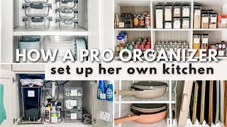 BUDGET FRIENDLY KITCHEN ORGANIZATION TOUR 2023  Kitchen organization ideas used by a pro organizer [upl. by Aneehsirk365]