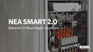 REHAU NEA SMART 20 Batteriewechsel bei den Raumreglern [upl. by Onairpic382]