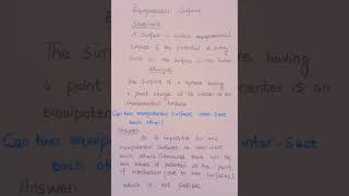 Equipotential Surfaces And their properties physics 12thclasspotentialelectrostaticcbse [upl. by Wellington]