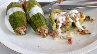 Stuffed Zucchini  The Frugal Chef [upl. by Ansilma674]