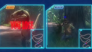 Jurassic world Camp Cretaceous Season 4 Kash vs Darius in videogame [upl. by Sordnaxela]