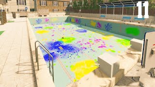 Pool Cleaning SimulatorEpisode 11WATCH OUT FOR PAINT BALLS [upl. by Brass951]