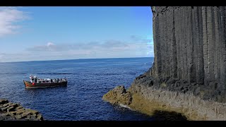 Staffa Fingals Cave with MV Iolaire of Iona [upl. by Savinirs]