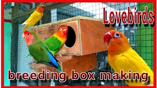 How to make lovebird breeding nestbox [upl. by Vidda]