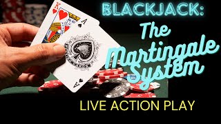 How to win and beat Blackjack The Martingale System explained with live play [upl. by Kantor]