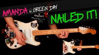 Amanda  Green Day guitar cover by GV chords [upl. by Yhtnomit505]