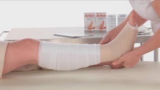 Below knee bandaging with Actico [upl. by Dilan]