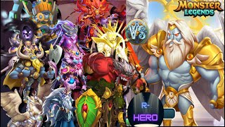 Graciel Choirmaster VS Todos los ancestros casi Monster legends [upl. by Hephzipa469]