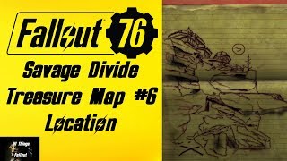 Fallout 76 Savage Divide Treasure Map 6 Location [upl. by Tippets]