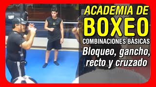 🥊 Clases de Boxeo Bloqueo gancho recto y cruzado [upl. by Rednael]