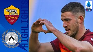 Roma 30 Udinese  Veretout Brace Helps Roma Climb To Third  Serie A TIM [upl. by Winni451]