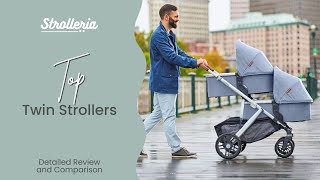 Twin strollers  Top stroller options to use with twins UPPAbaby Bugaboo Nuna Cybex and more [upl. by Hserus]