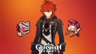 Diluc Best Build for F2P Player  Genshin Impact Build [upl. by Esinyl]