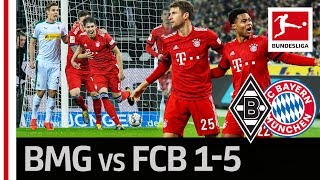 Borussia Mönchengladbach vs FC Bayern München I 15 I Lewandowskis Record Show [upl. by Simons]