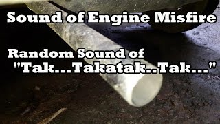 Sound of Engine Misfire Random Suzuki Multicab F6A [upl. by Antebi]