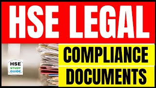 HSE Legal Compliance Documents  HSE Documents hsestudyguide [upl. by Tim]