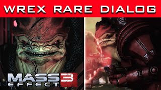 Mass Effect 3 RARE DIALOGUE with Wrex if Shepard Destroyed Maelons Data [upl. by Ikairik]