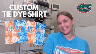 START TO FINISH CUSTOM TIE DYE SHIRT [upl. by Nylauqcaj]