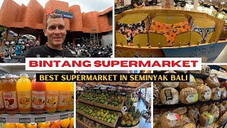 Bali Bintang Supermarket Seminyak Bali Grocery Food Shopping [upl. by Bolan675]